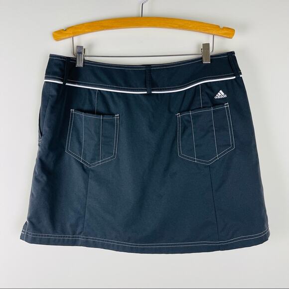 Adidas black white golf athletic yoga walking athlesiure tennis skirt skort 14 - Picture 8 of 9